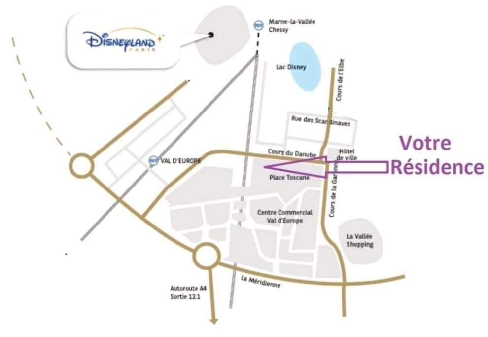 Superbe Appartement A 5 Minutes De Bus De Disneyland Сери Екстериор снимка